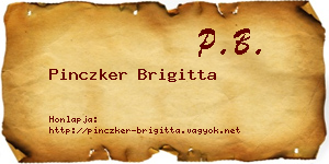 Pinczker Brigitta névjegykártya